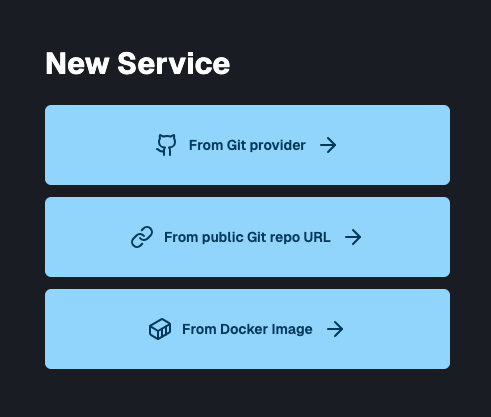 New service page