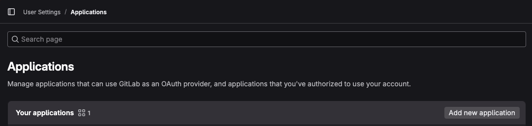 List gitlab apps