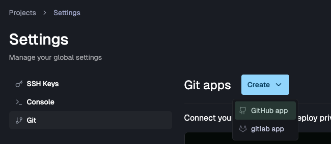 Git settings