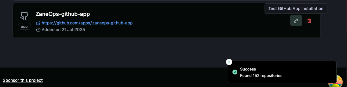 Test github app