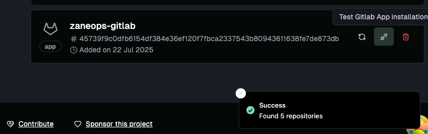 Test GitLab app