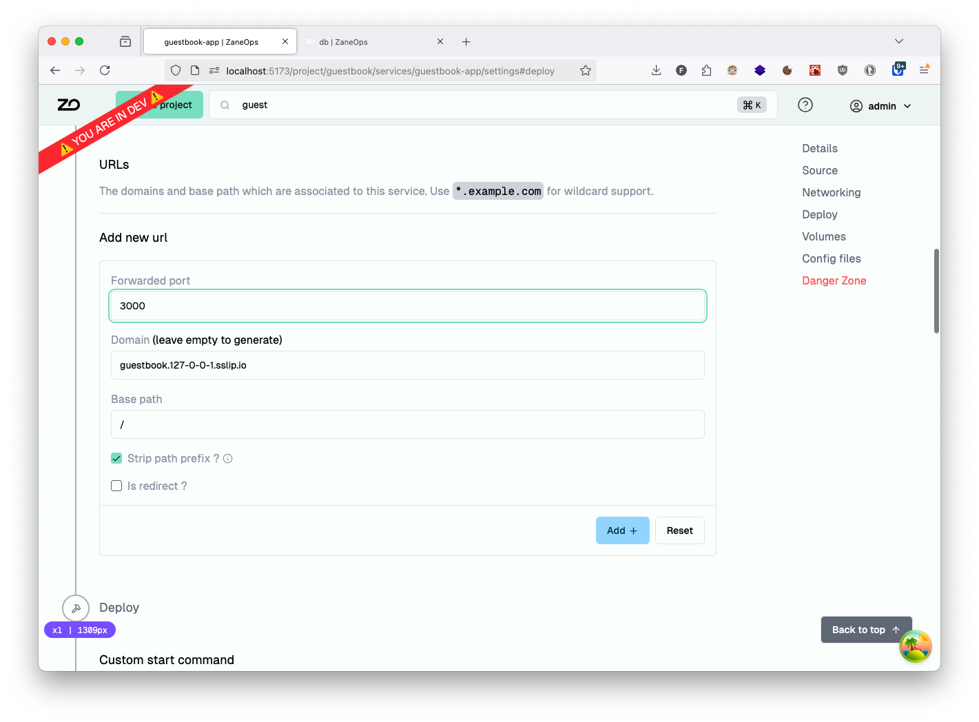 Configuring public access