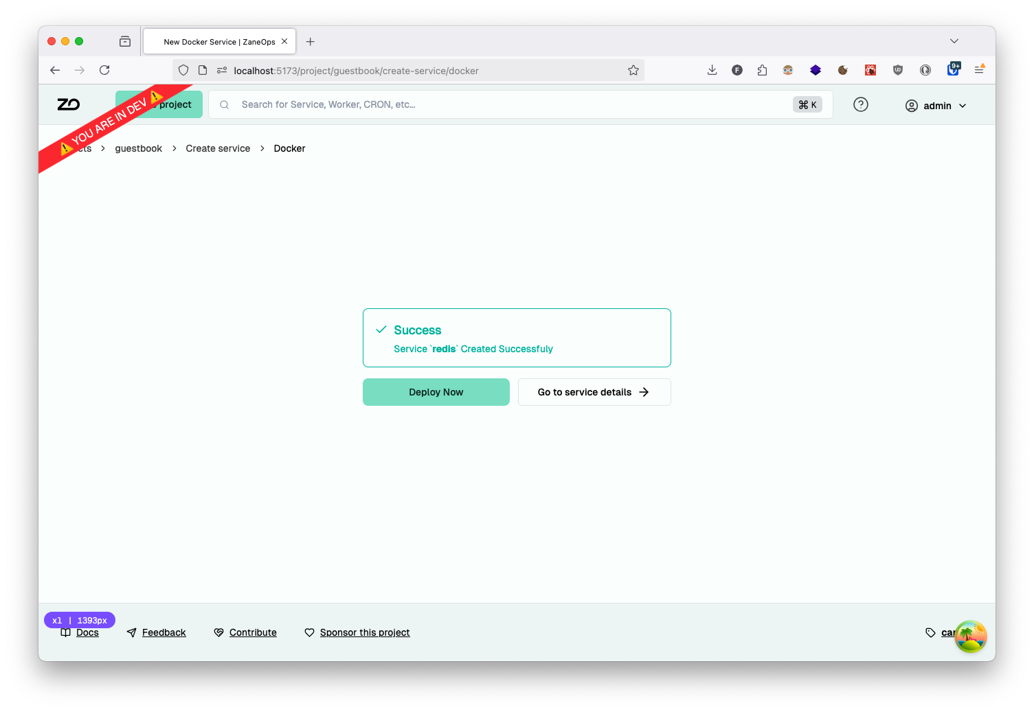 Valkey service created
